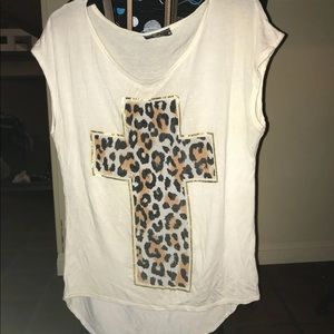 Cute Cheetah Cross Top
